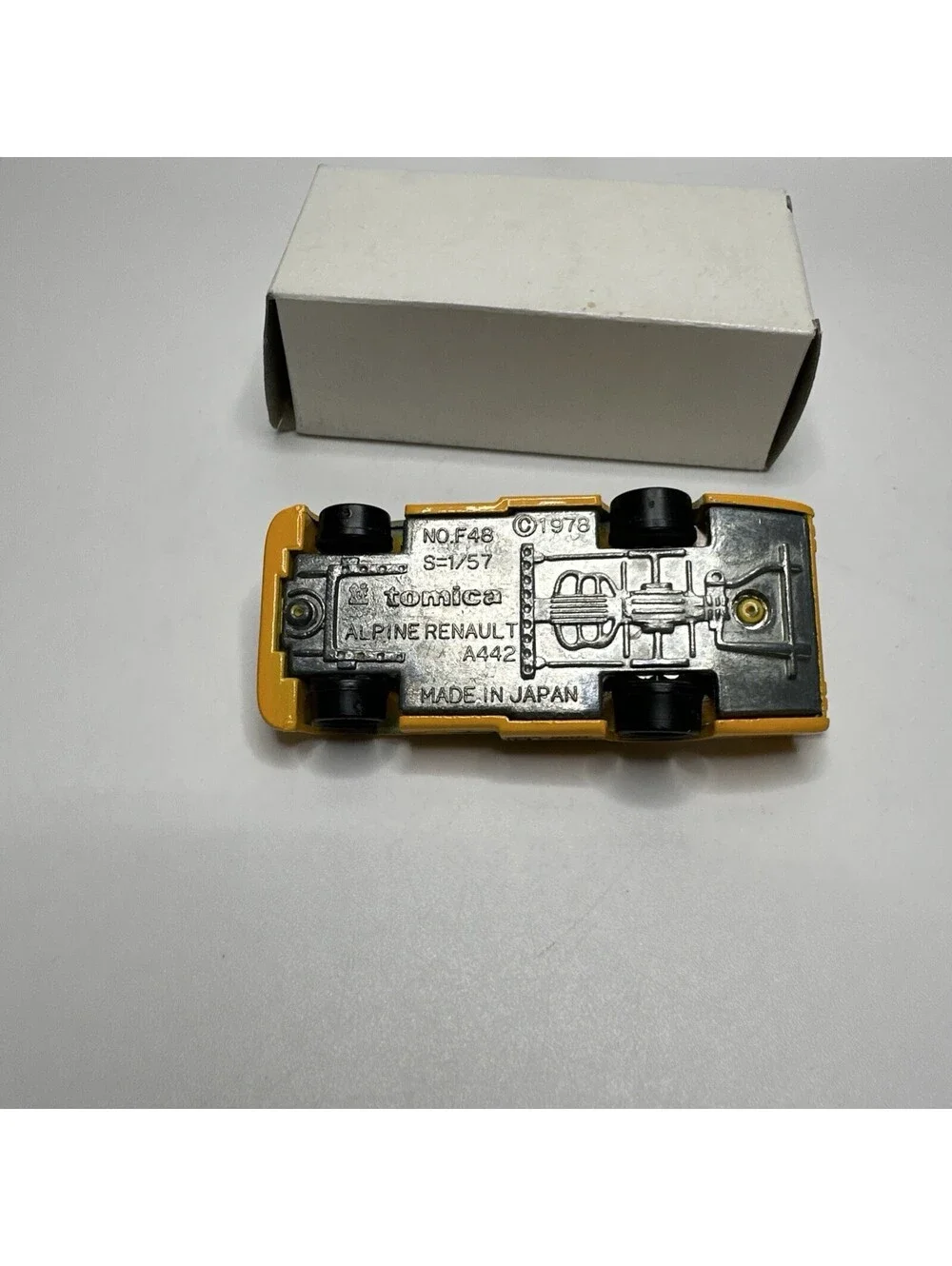 Vintage 1978 Tomica F48 Alpine Renault A442 diecast race car Renault